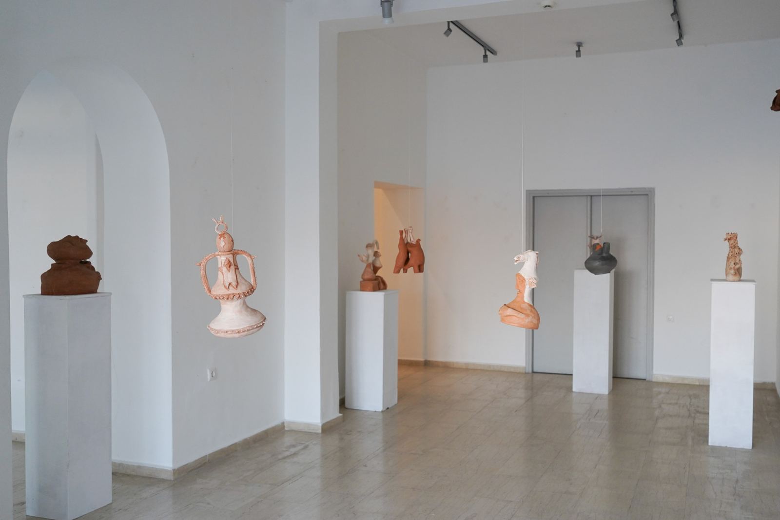 Ceramics by Maria Koubourli, installation view, Patmos, 2025