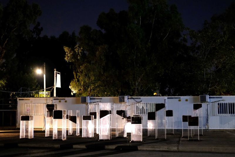 Night installation, Elaionas, 2023